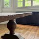 Monastery table - sun - in solid old oak - length 375 cm