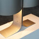 Lampe de table en aluminium rare conçue par Giuliano Cesari pour New Lamp, Italie, années 1970.