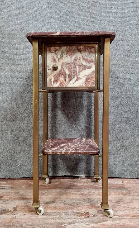 Marble and gilded brass ceremonial cabinet circa 1880-1900