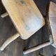 Ensemble table basse et tabourets brutaliste campagne