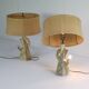 Set van 2 Amerikaanse vintage  tafellampen