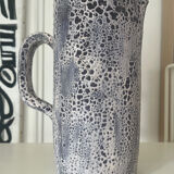 Speckled ceramic jug fat lava
