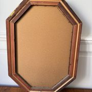 Miroir octogonal doré aux reflets cuivré