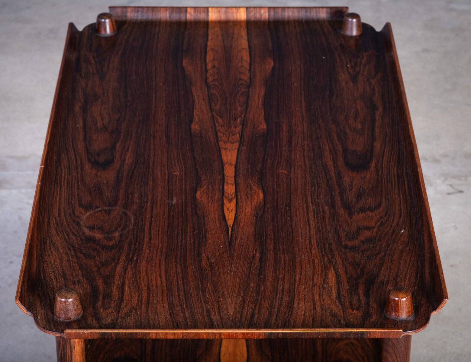 Vintage Bar Cart in Rosewood by Poul Hundevad, 1960s