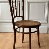 Suite of 4 viennese bistro chairs in bentwood 1900