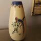Vase art déco signé , décor oiseau de paradis