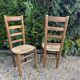 Set de4 chaises paillées