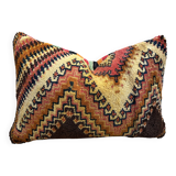 Vintage Berber Kilim cushion cover: Moroccan wool cushion