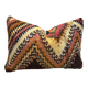 Vintage Berber Kilim cushion cover: Moroccan wool cushion