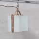 Italian brass and glass pendant light