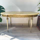 Marble and bronze coffee table Neoclassical style