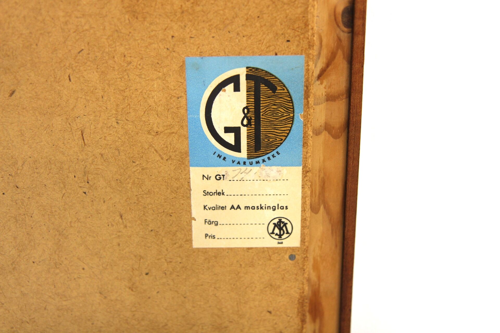 Scandinavian teak mirror Glas & Trä, Sweden, 1960