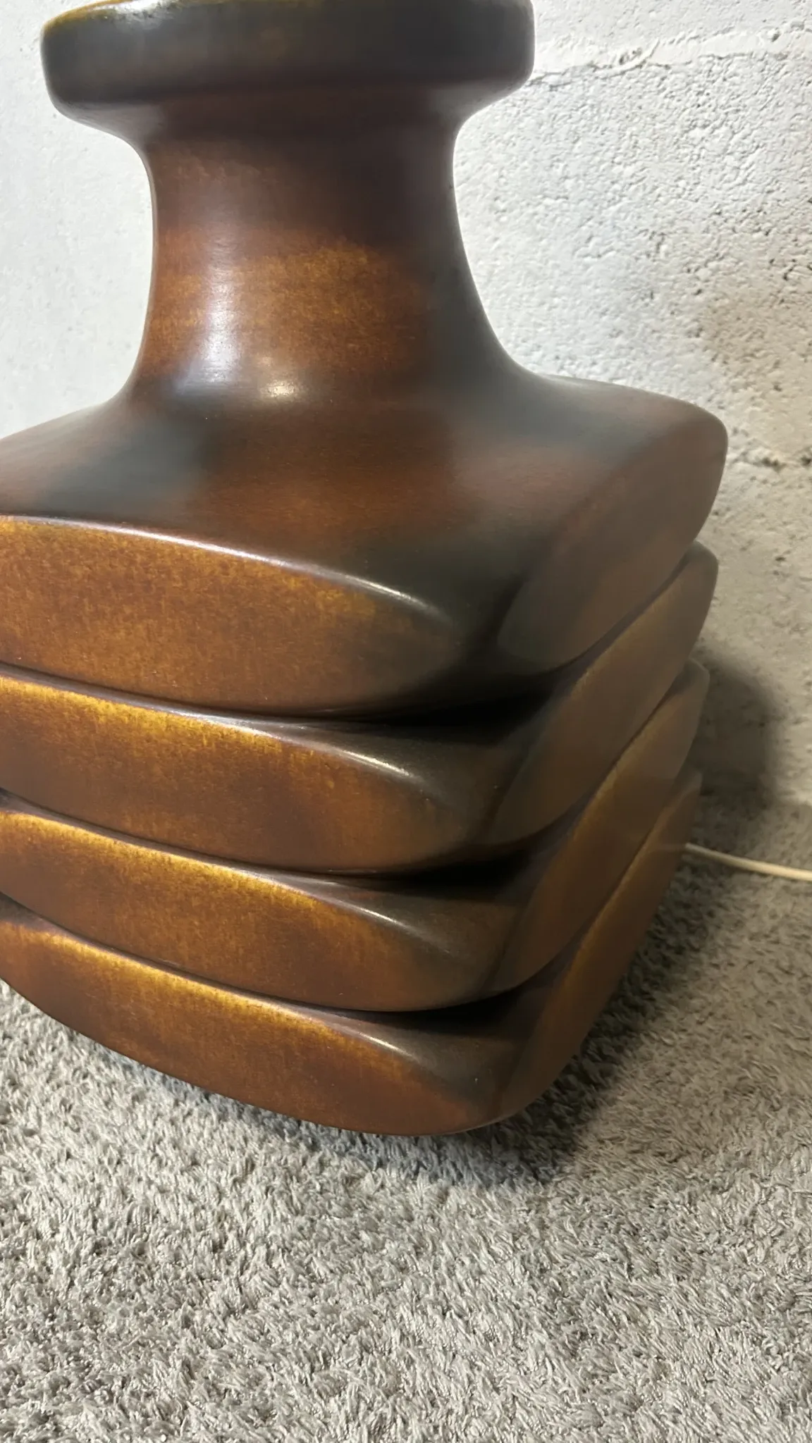 Sculptural lamp base in ceramic West Germany – 1960s-70s