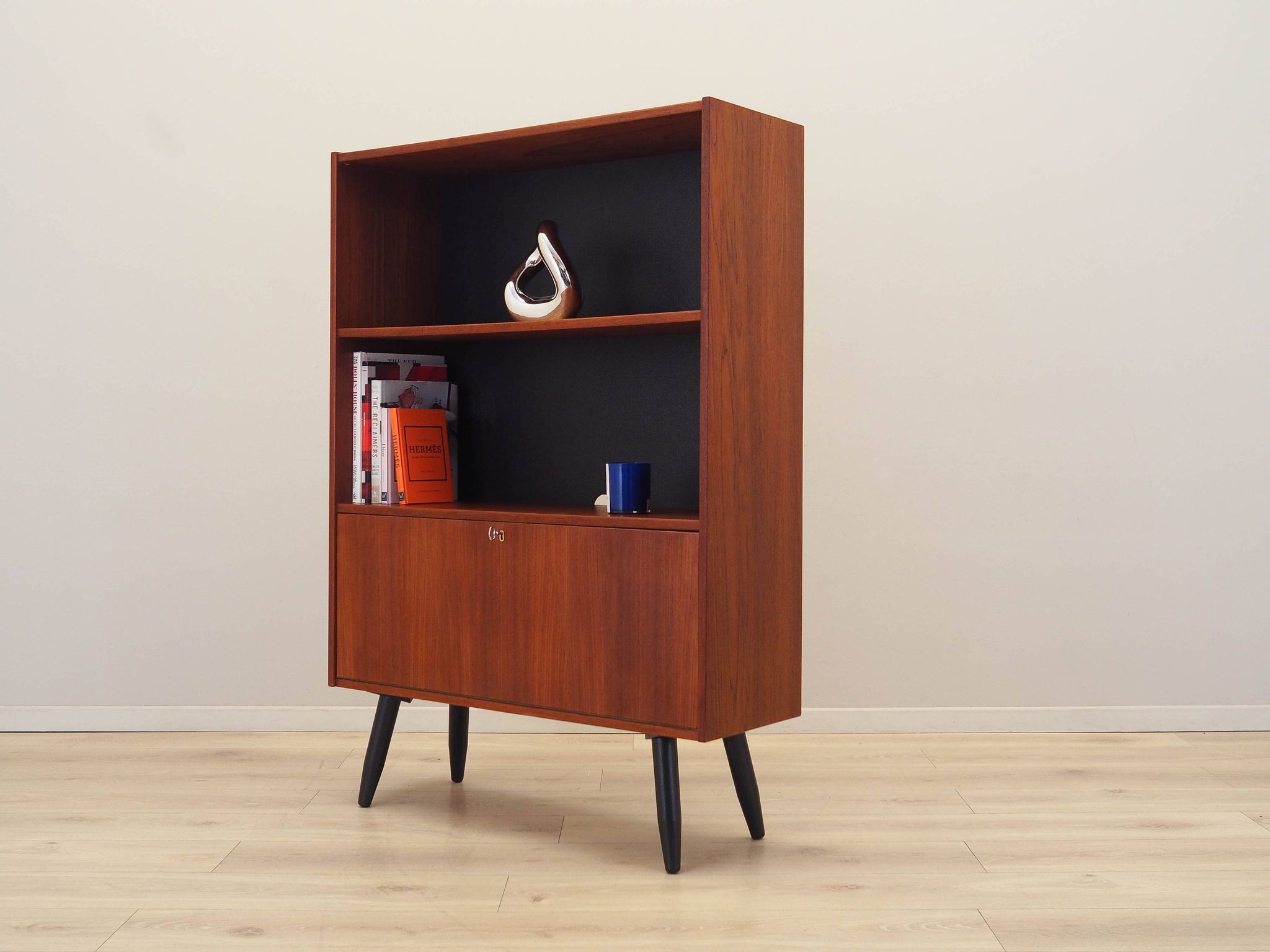 Teak bookcase, Danish design, 1960s, manufactured in Denmark