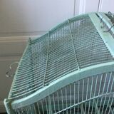 Old wooden and metal birdcage