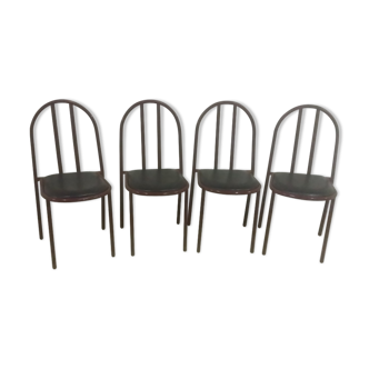 lot of 4 Chairs Mallet Stevens