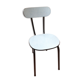 Light blue formica chair and black/vintage 50-60s