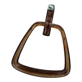 Smoked plexiglass towel rail Grosfillex 70s