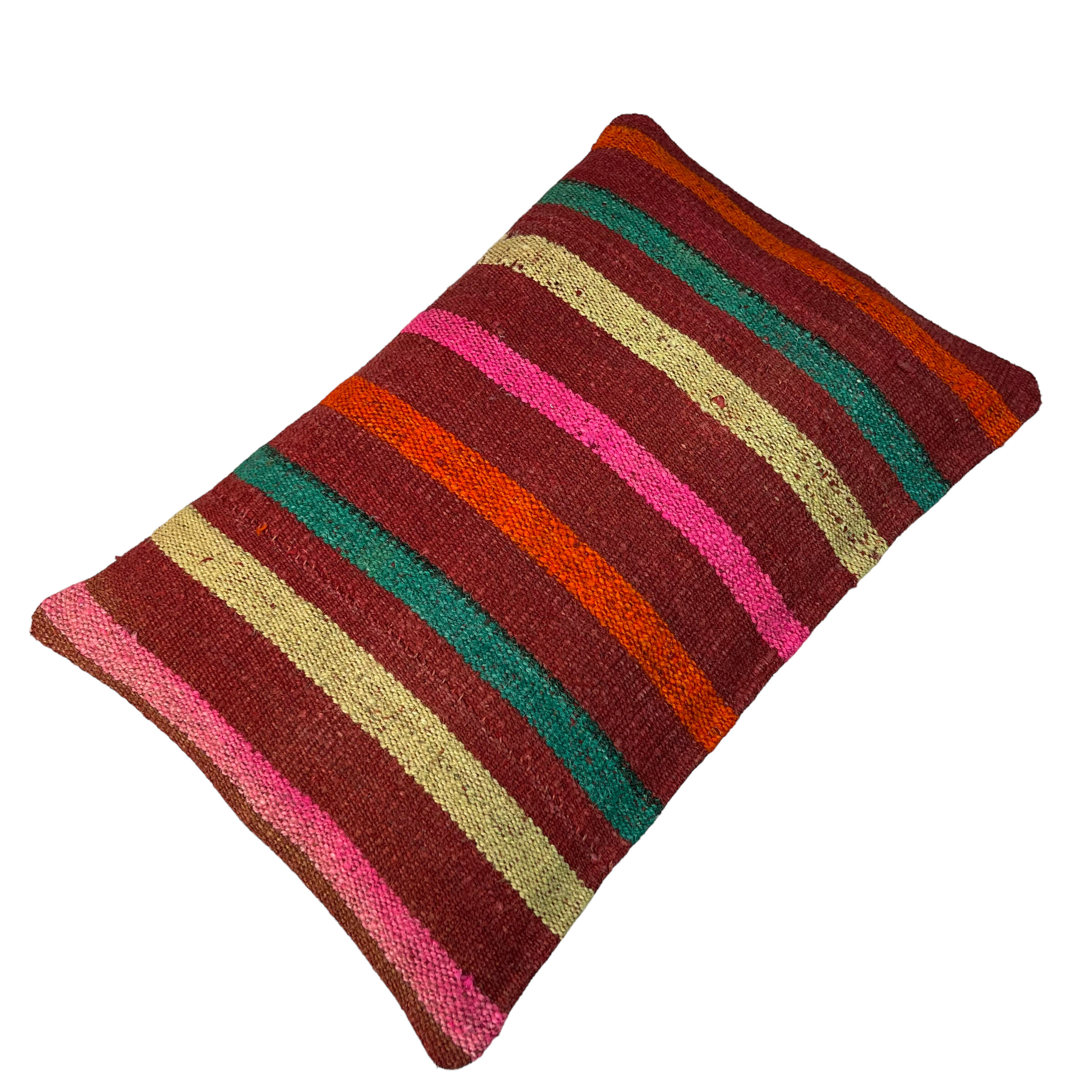 Vintage turkish handmade kilim cushion cover , 30 x 50 cm