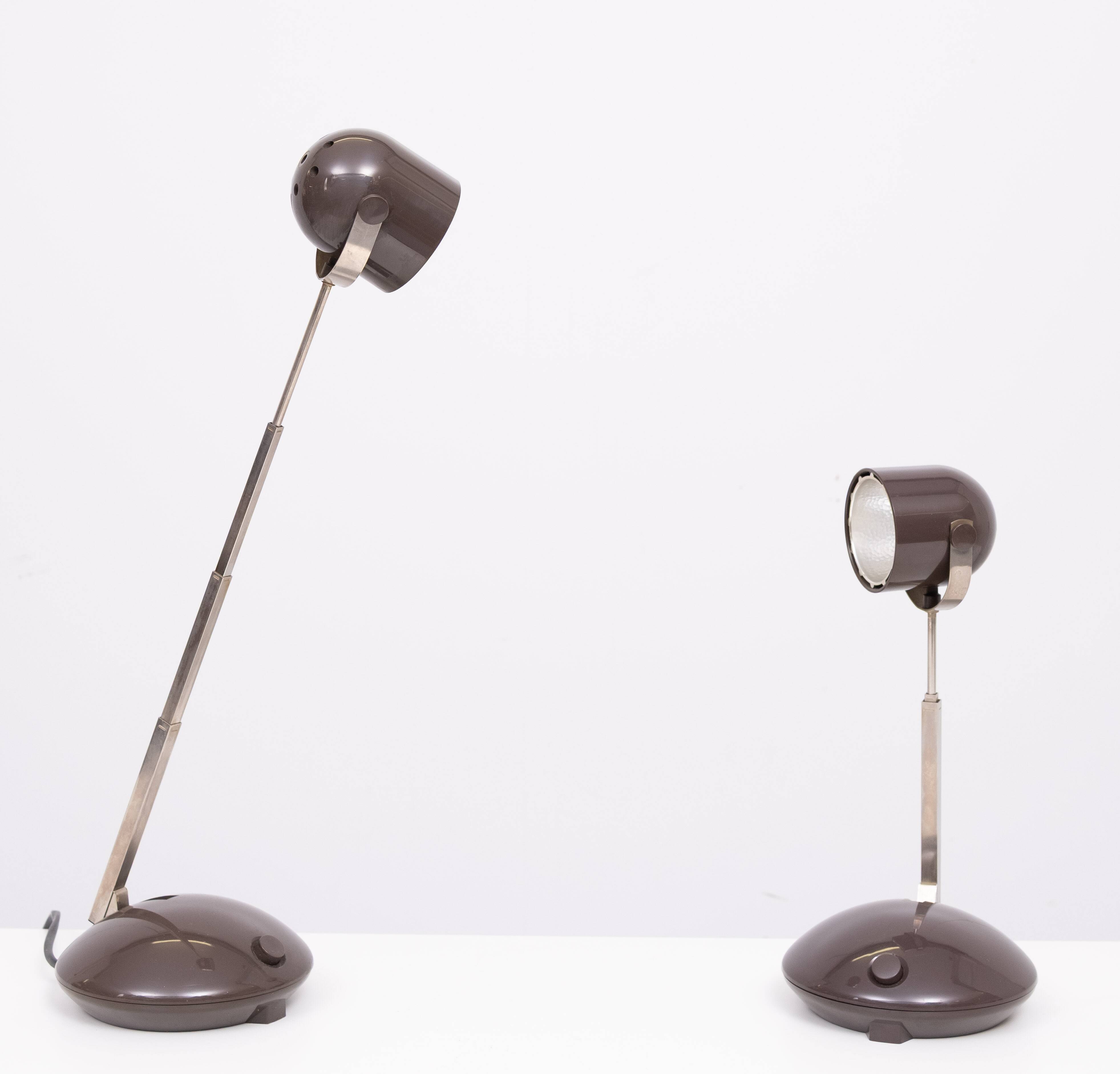 set Telescope German Table Lamps by Eichhof 1970s