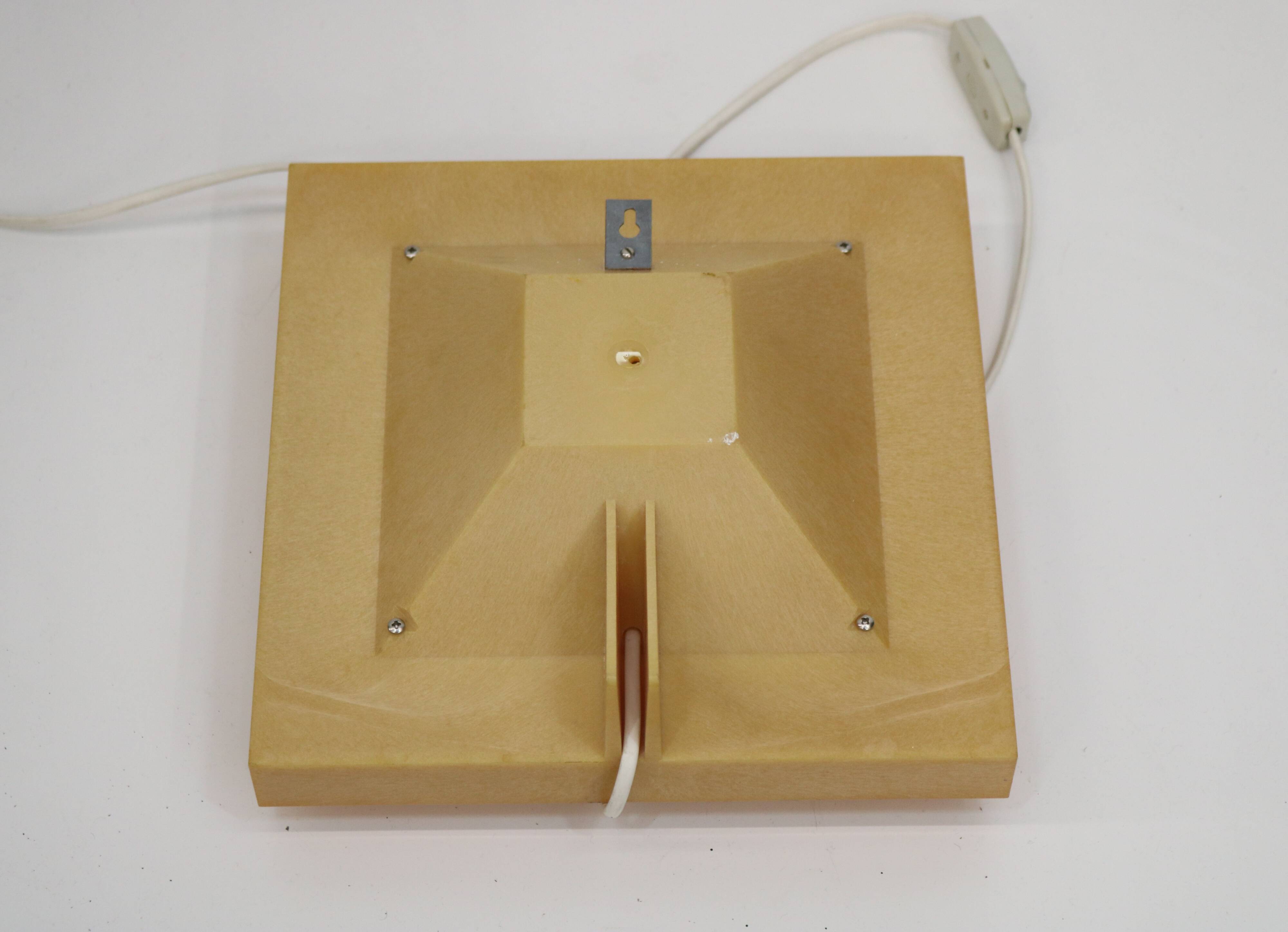 Vintage Danish Kvadrille Wall Lamp by Bent Karlby for Lyfa, Denmark, 1970s