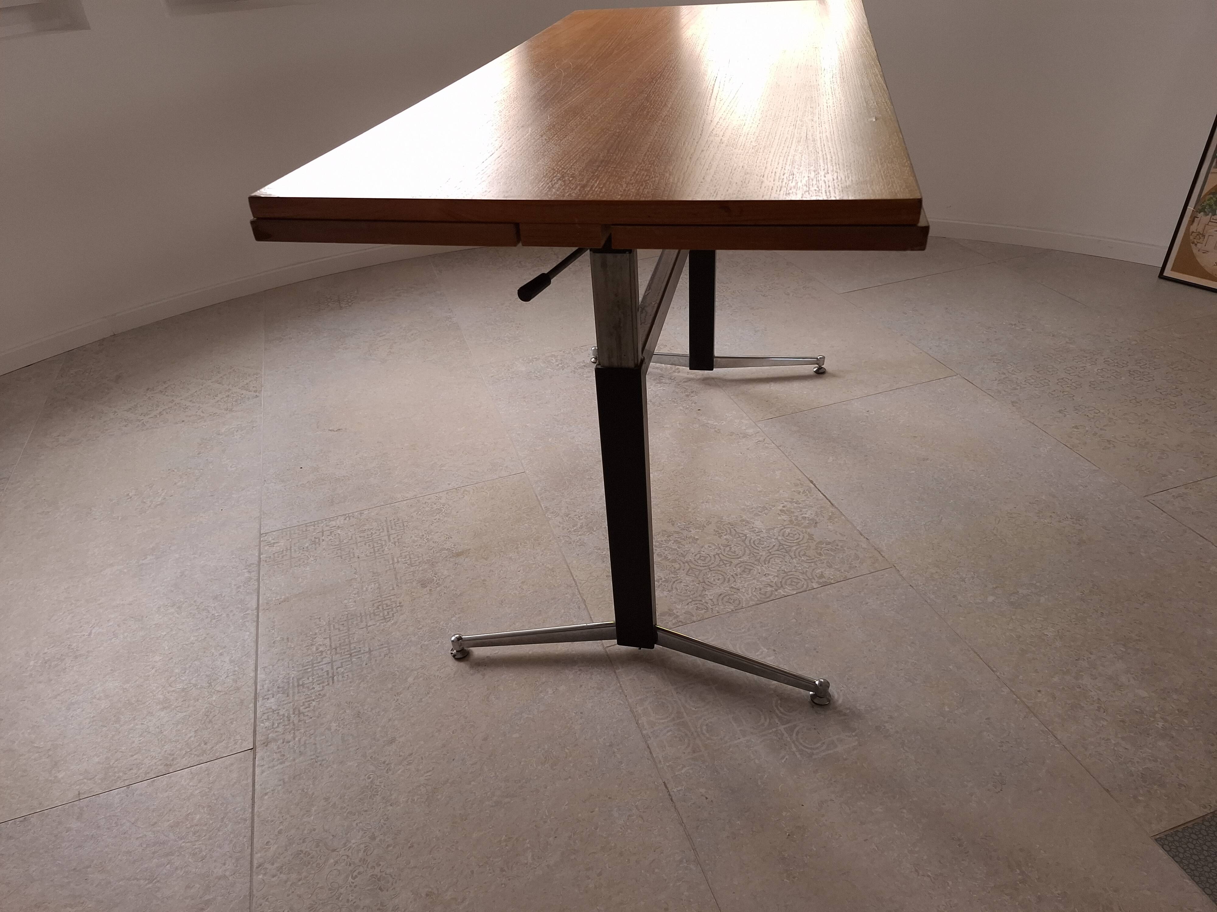 Table modulable extensible, années 50-60