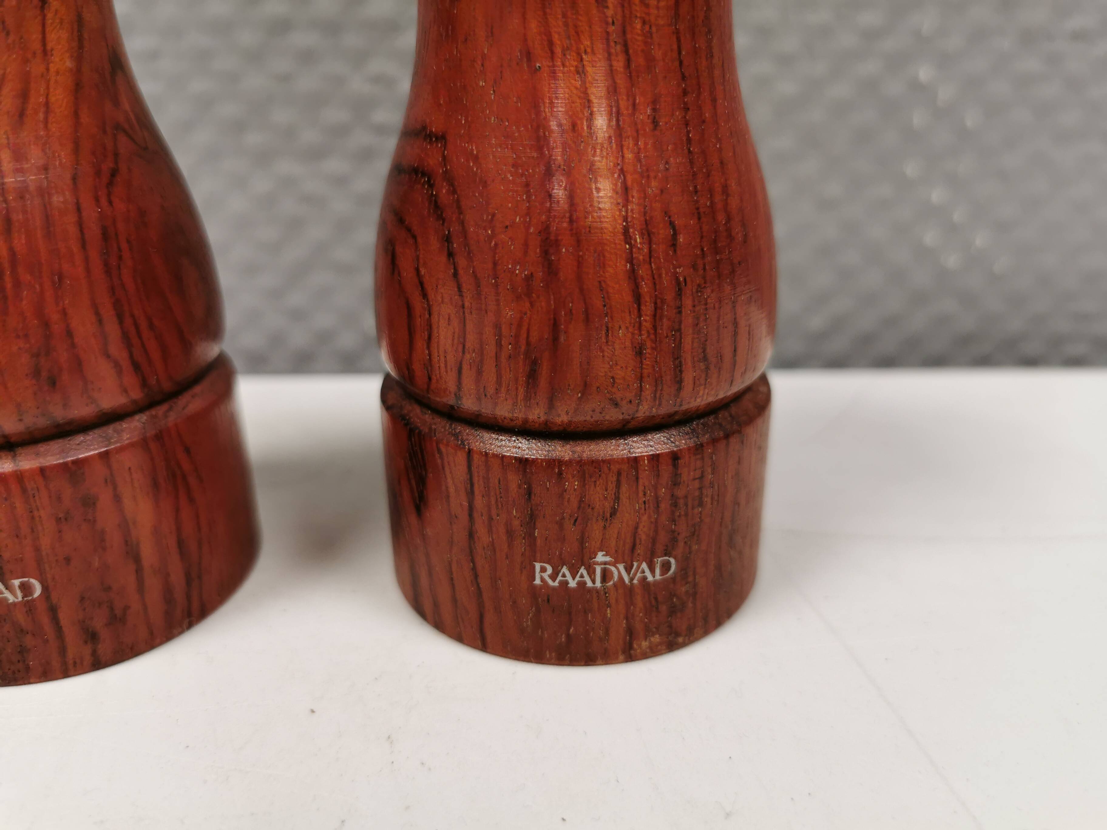 Set of salt and pepper grinders from Danish Raadvad 1980s.