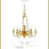 Lustre en bronze doré