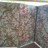 30'S French Tapestry Screen, XX-style classic printed canvas, 3 panels