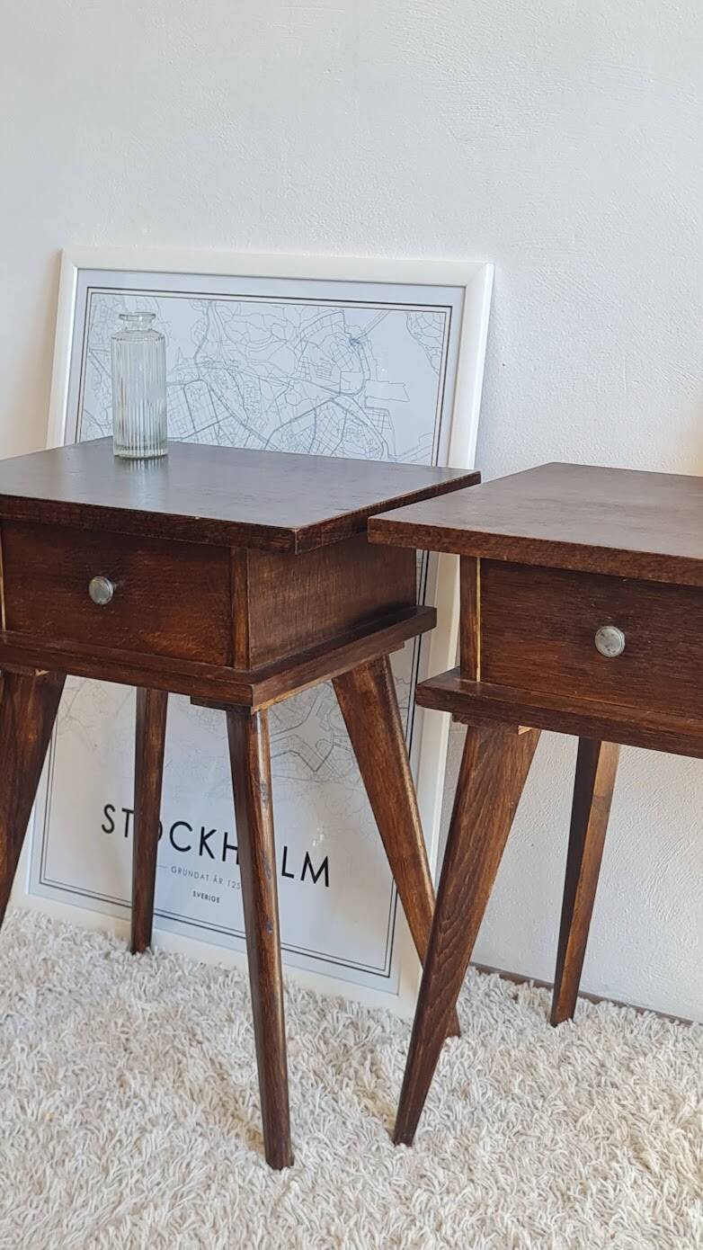 Paire de chevets scandinave années 60