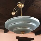 Art Deco pendant lamp in glass period 1930 1940