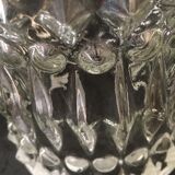 Antique globe in transparent white glass worked