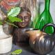 French Ceramic pitcher Art-Nouveau early twentieth