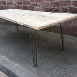 Industrial dining table atelier hairpin legacies