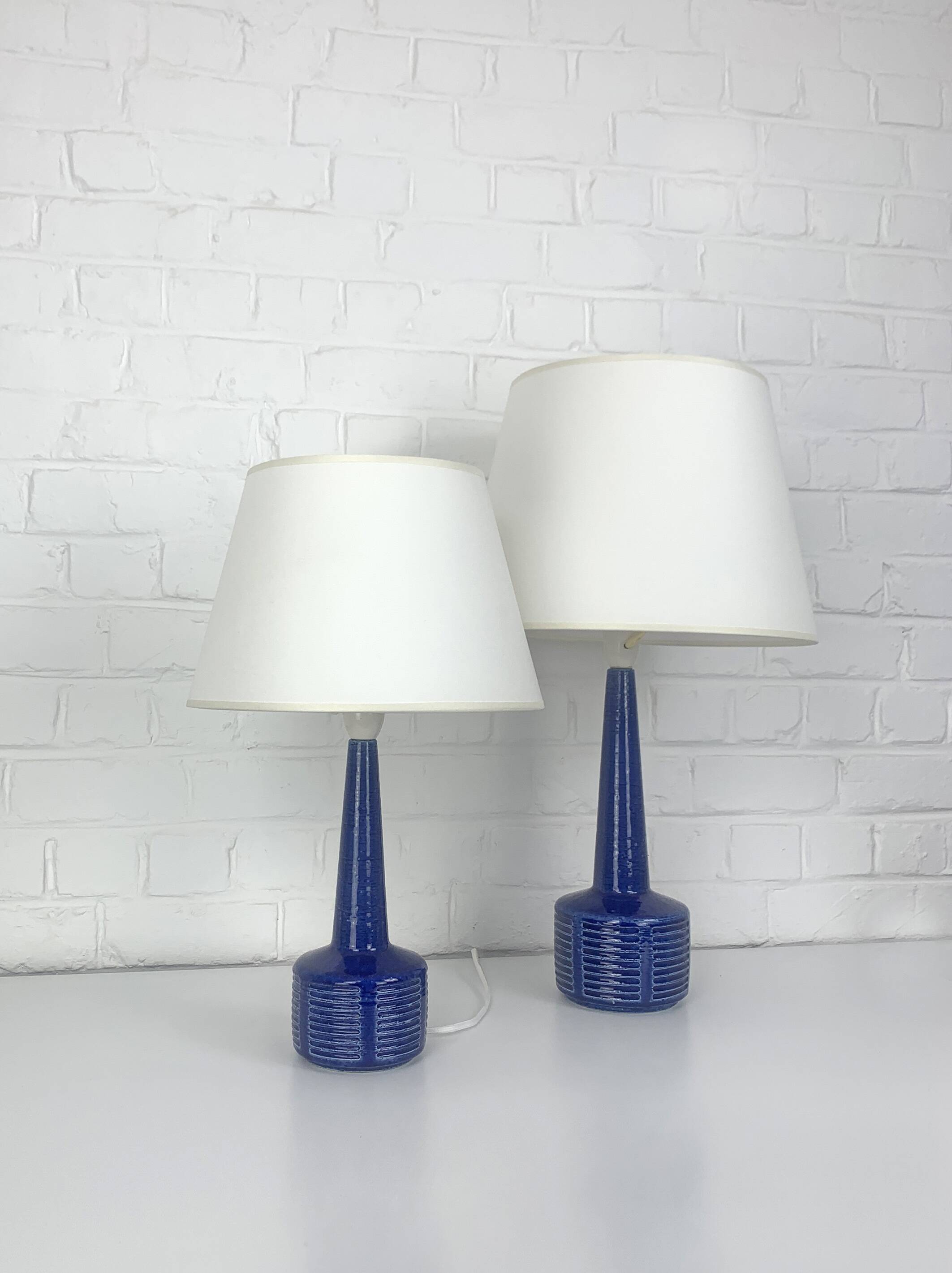 Pair of ceramic table lamps, Palshus, Per Linnemann-Schmidt