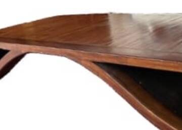 Ethnic coffee table in solid wood, vintage table in solid teak