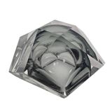 Murano - Flavio Poli - Seguso - Sommerso - Ashtray - clear glass - grey