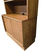 Étagère/bibliothèque/vitrine vintage en bois