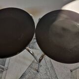 Black stackable stools