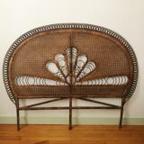 Peacock rattan headof