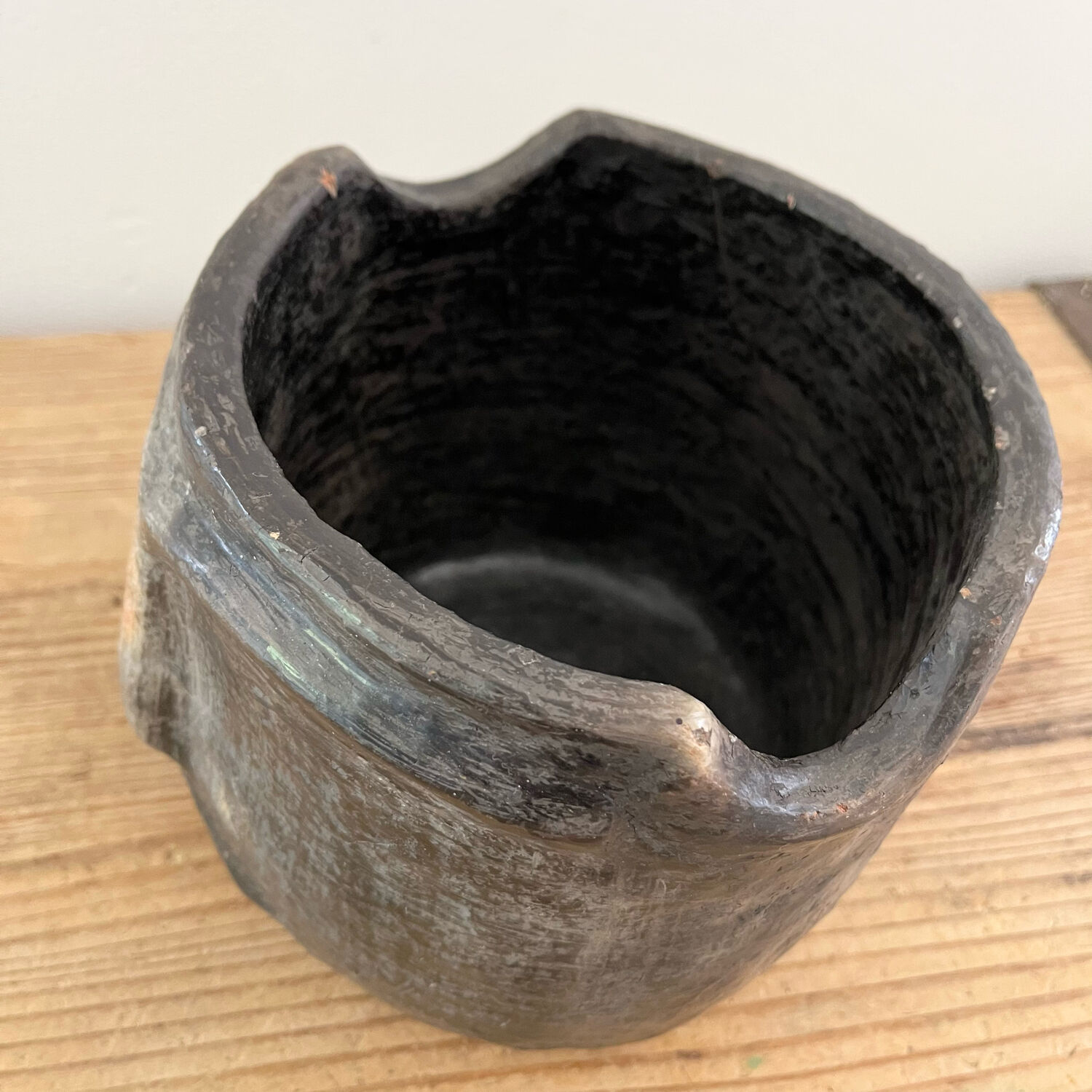 Terracotta head vase