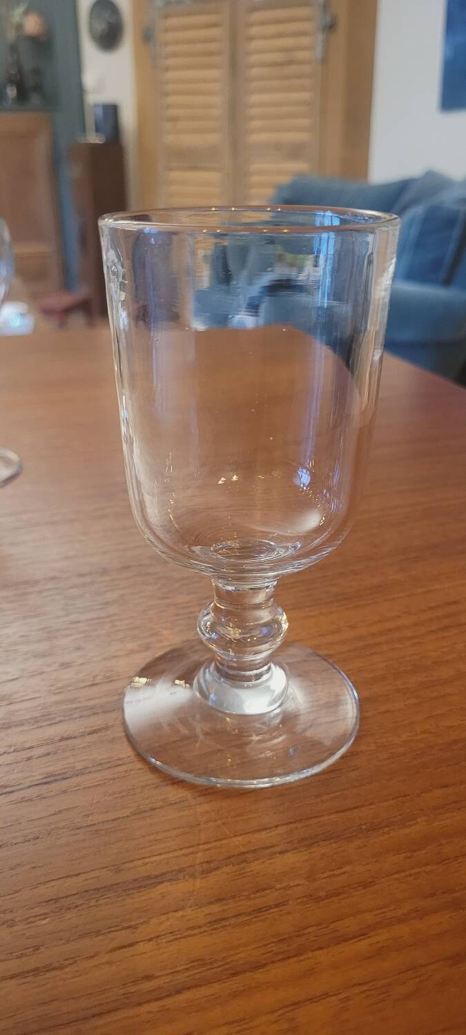 Set of 12 antique stemmed glasses