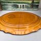 Oval dish caramel color chocolate brown edging signed faience haute provence made in France
