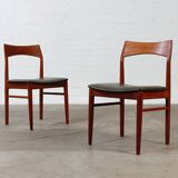 Vintage Teak Stuhl Danish Mid Century Kjærnulf Design 60er