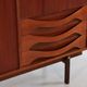 Italian modernist design highboard in teak and rosewood, 1960