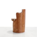 Swedish pine trunk chair from the 1960s