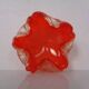 Red & Silver Murano Glass Ashtray by Barovier & Toso, Italy, 1960s