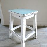 Stool with formica seat Mint green, years 50