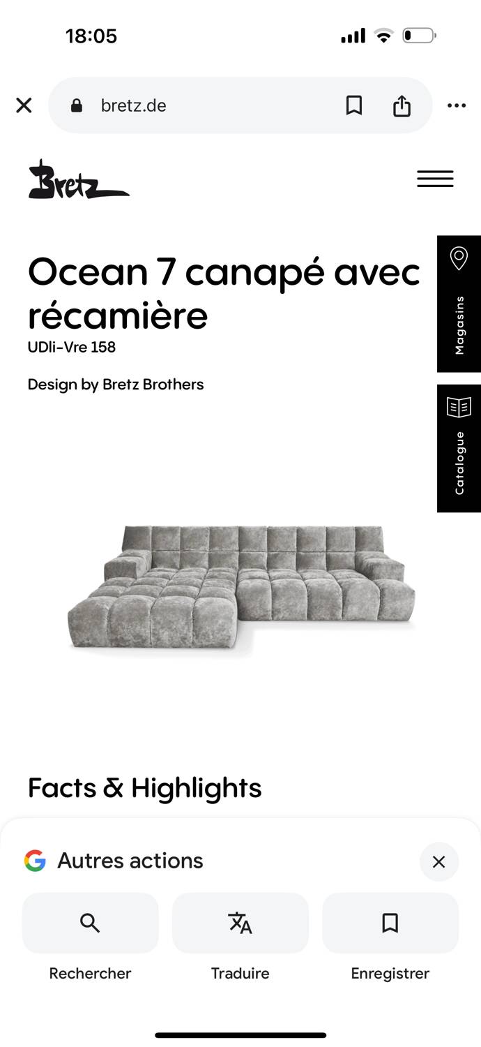 Canapé Bretz