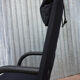 Vintage Black Canvas Highback T-Line Armchair by Burkhard Vogtherr by Arflex, 1984